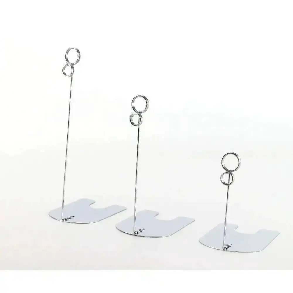 Height 5/10/15cm Gold Silvery Black Food Store Pop Metal Desk Sign Clip Price Tag Name Card Clip Label Holder Stand Clamp view 5