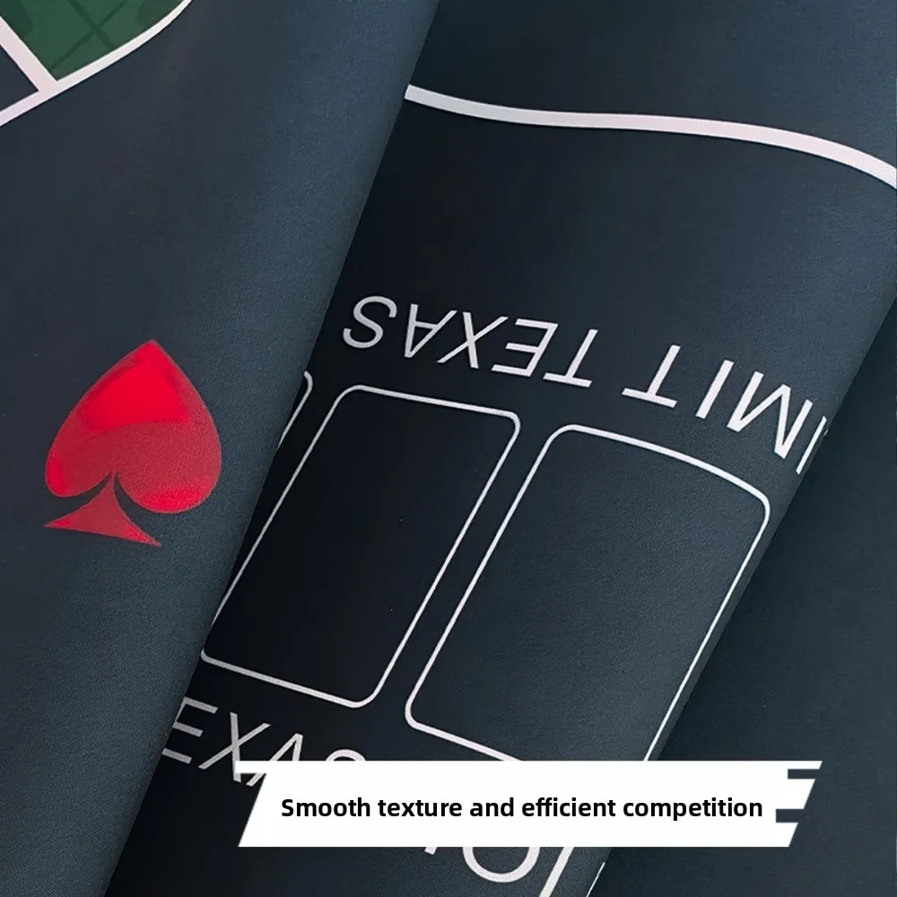 سجادة طاولة بوكر تكساس هولدم مقاس 120 × 60 سم، تصميم رائع ومبتكر مع غرزة قفلية، إكسسوارات ترفيهية مطاطية