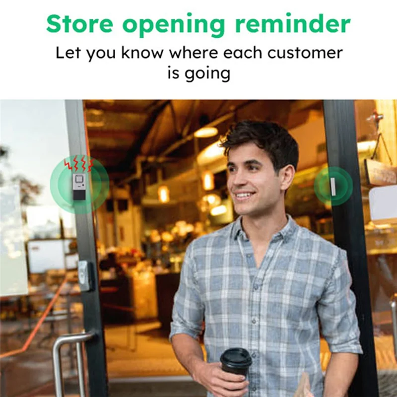 AC56-Door Window Alarms, Adjustable Volume, Chime/Alarm, Door Window Alarm Sensor For Home Security, Kids Safety 4 Pack