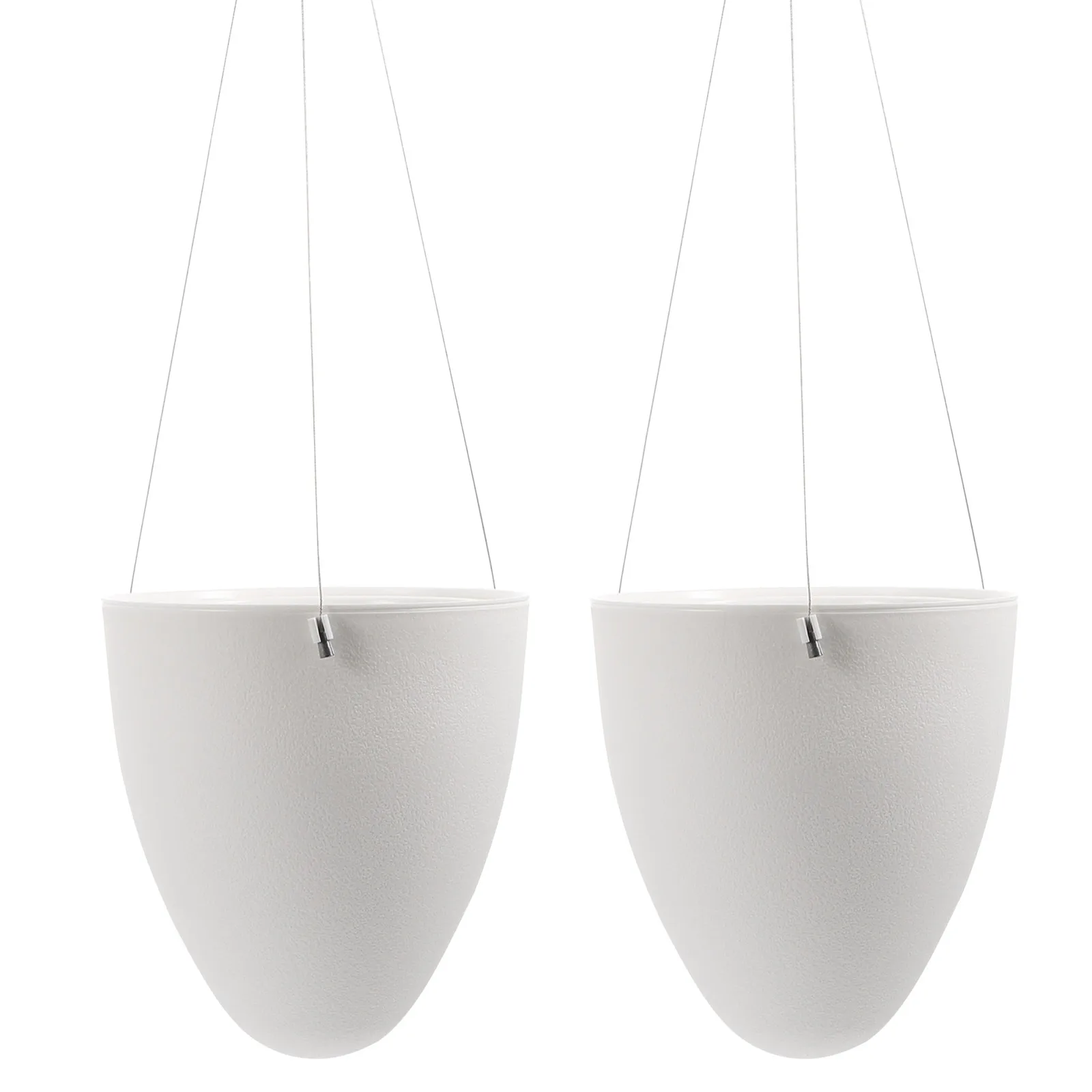 

2Pcs Hanging Flowerpot Water Storage Plastic Plant Pots Decor Garden Basin Planter Vase Storage