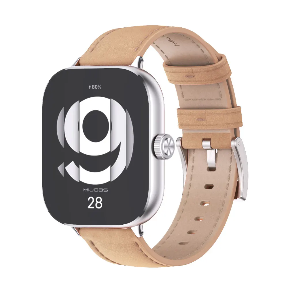 حزام ساعة ذكية جلدية لساعة Redmi 3 Redmi 5 4 ، معصمه ل شاومي ، الفرقة النشطة ، حزام استبدال