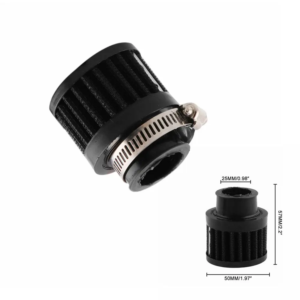 

Universal Car Air Filter 25mm for Motorcycle Cold Air Intake High Flow Crankcase Vent Cover Mini Breather Filters