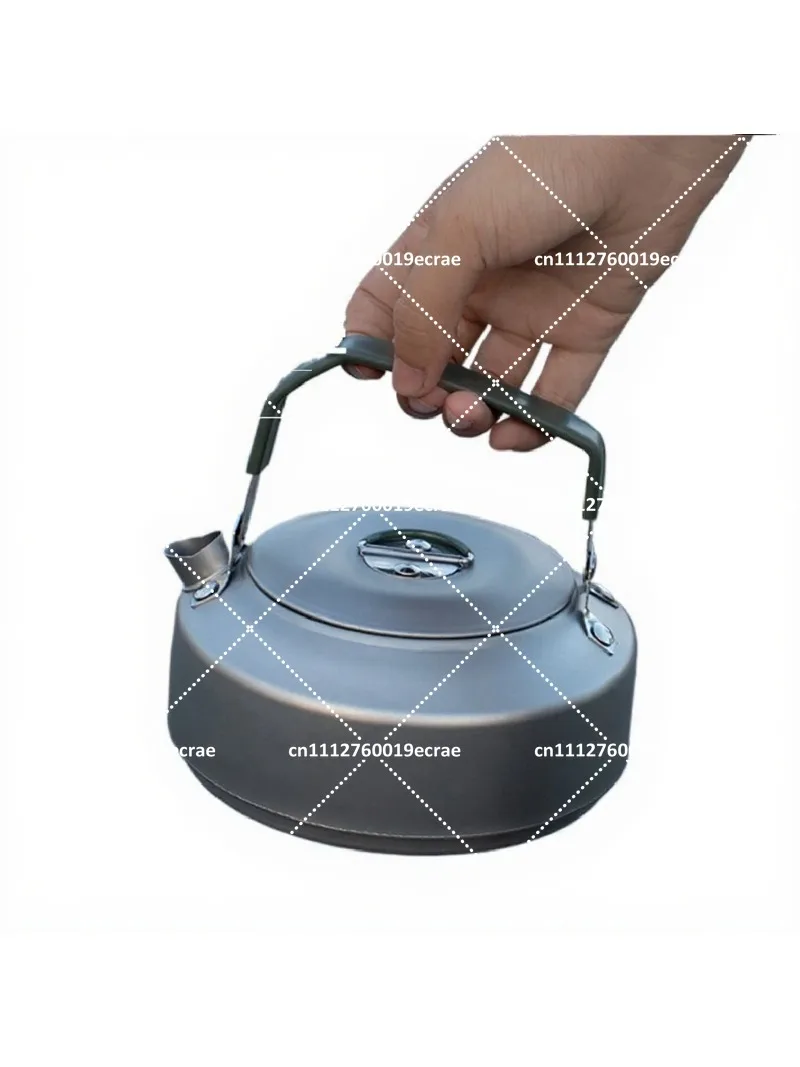 Outdoor Camping Titanium Kettle Lightweight Portable Boiling Water for Hiking Travel