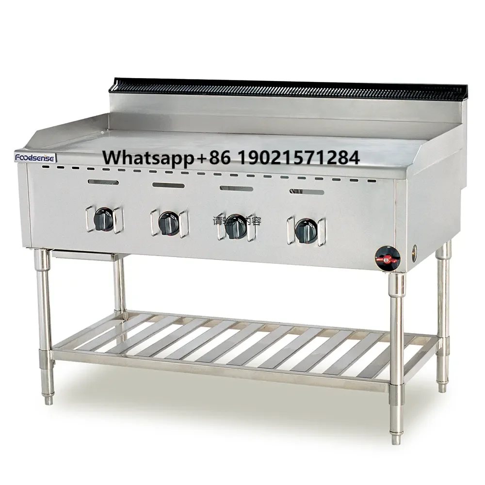 

4 in 1 Electric Flat Top Grill China Popular Gas Stainless Steel Square 18 Barbecue Machine Plancha Para Tacos Con Lava Manos