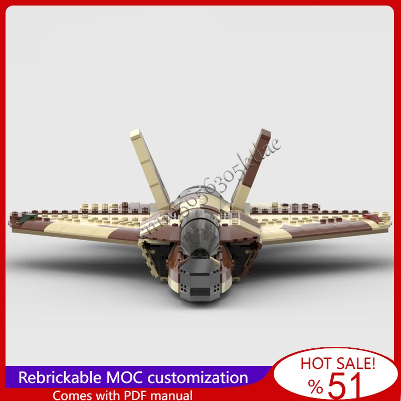 New 644 PCS MOC Camouflage Jet Fighter Model Modular Building Blocks Technology Assembly For Children Toy Surprise Festival Gift