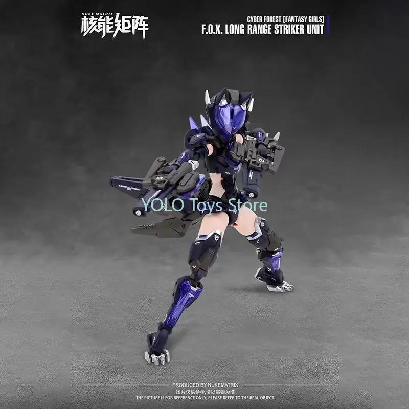 

In Stock CF01 FOX Long Range Striker Unit Full Action Plastic Model Kit Vivienne Hayha Action Figure Anime Model Toy