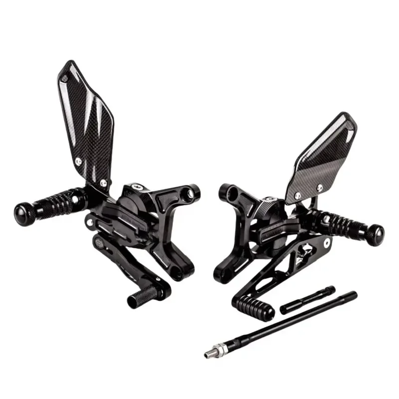ZX6R ZX-6R ZX 6R 2024-2025 Motorcycle Accessories Carbon Fiber Adjustable Rear Pedal Set