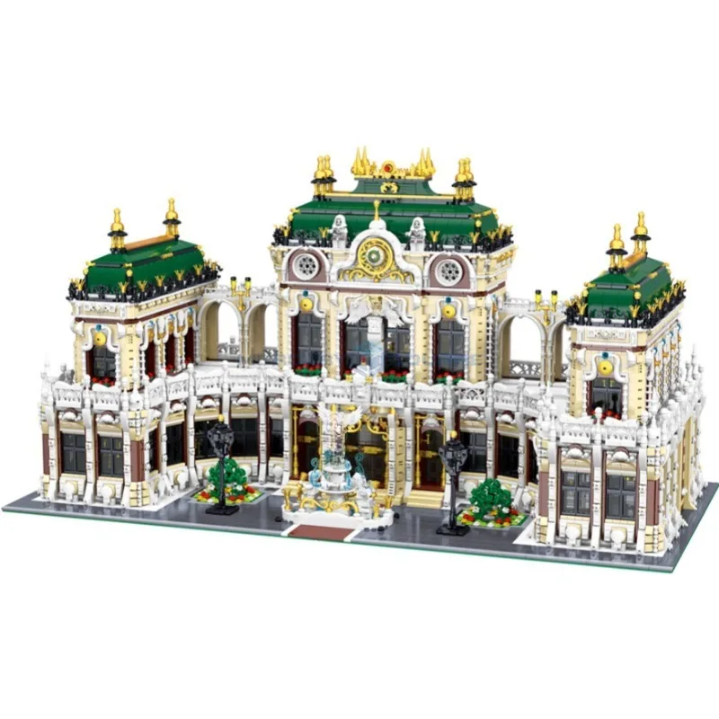 Luxurious Grand Palace MOC 33221 Modular Architecture Bricks City View Gorgeous Architecture Set Gift Ideas Toy Kids Girls Boys