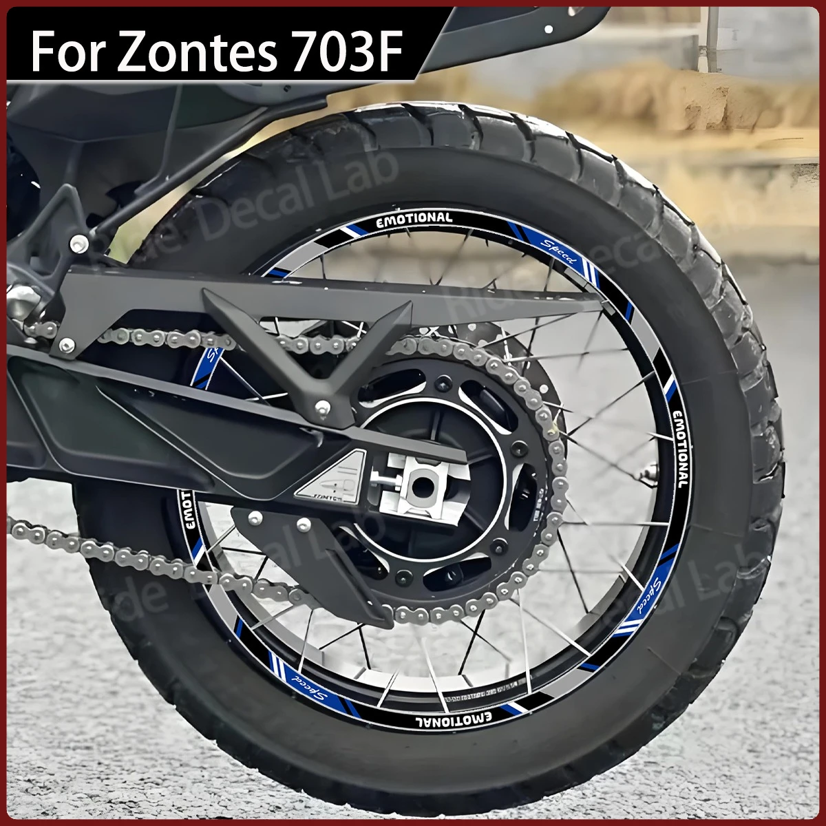 Reflective Motorcycle Wheel Rim Tape Stickers For ZONTES 703F Adventure Waterproof Wheel Decal Modify Accessories