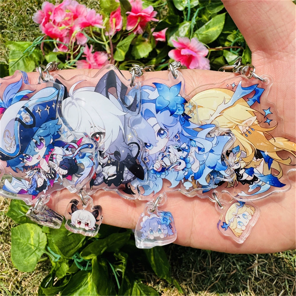 Game Wuthering Waves Brant Phrolova Cartethyia Carlotta Montelli Cosplay Costumes Anime Key Chain Keychain Accessories Pendant