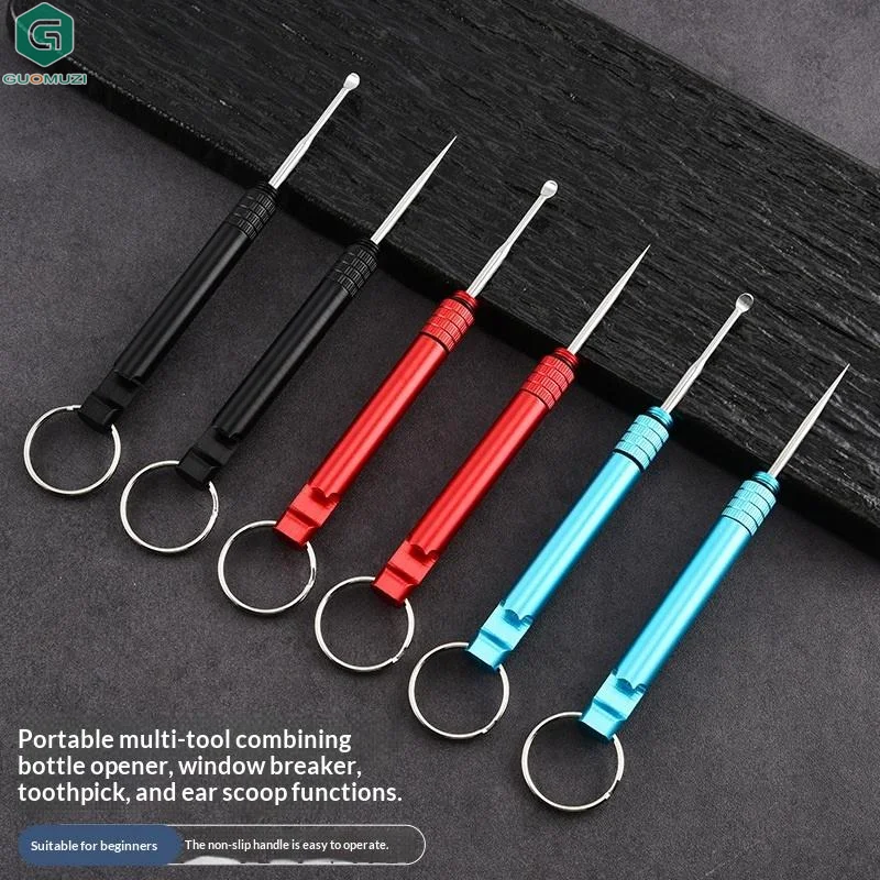 Compact Ear Pick Toothpick Holder for Travel 2-in-1 Portable Ear Wax Removal Tool for Camping Use