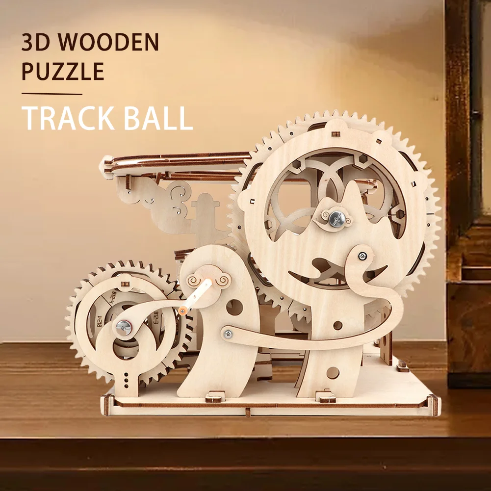 3D Track Ball Series Wooden Jigsaw Puzzle Family Parent-child Interactive Educational Game Adult Children's Holiday Gift