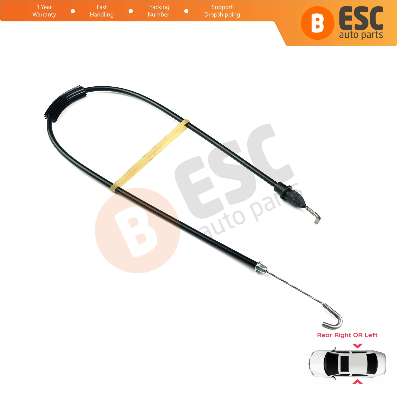 ESC Auto Parts EDP197 Inner Door Release Locking Latch Bowden Cable Rear 1U4839099B for Skoda Octavia MK1 Ship From Turkey