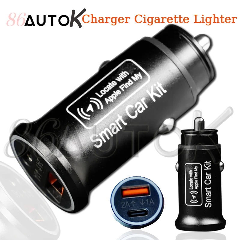 Traceur GPS universel pour voiture, chargeur OBD, allume-cigare USB type-c pour Iphone automatique, localisateur GPS, Find My Apple, application officielle