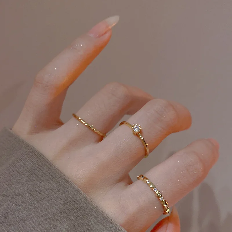 925 Sterling Silber Liebesherz Ausgehöhlter Ring für Frauen und Mädchen, Extrem Feiner Koreanischer Ins-Schmuck, Geschenk, Dropshipping – Detail 38