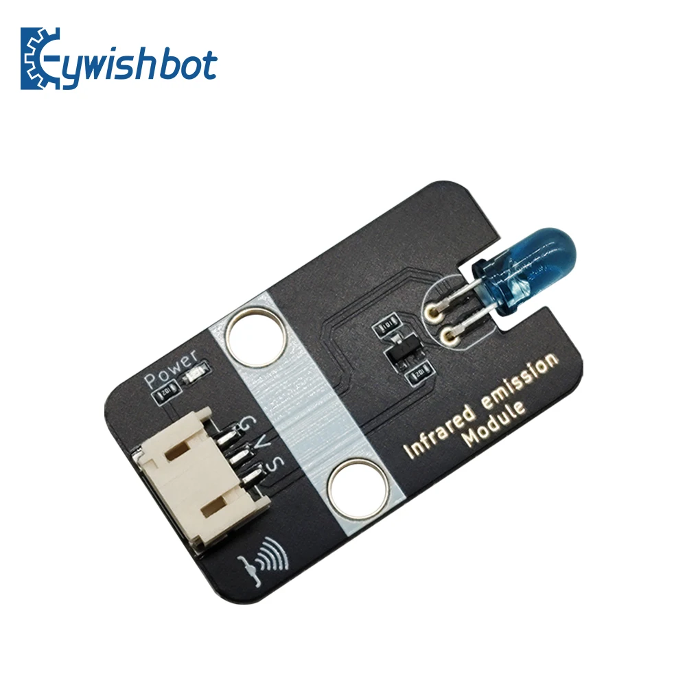 Infrared emission module, infrared emission sensor module, electronic building block PH2.0 interface
