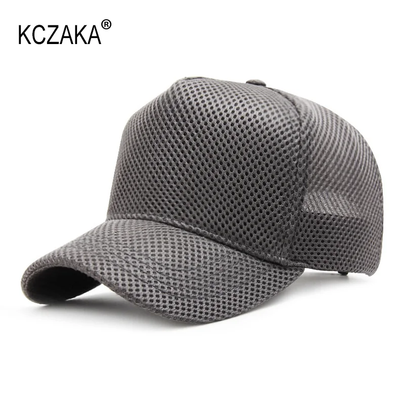 5 Panel Mens High Crown Mesh Baseball Cap Plus Size Summer Sun Shade Mesh Net Trucker Hats Outdoor Snapback Caps Dad Hats