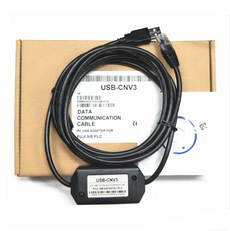 Suitable for NW NB NS NJ series PLC programming cable USB-CNV3 communication download data cable