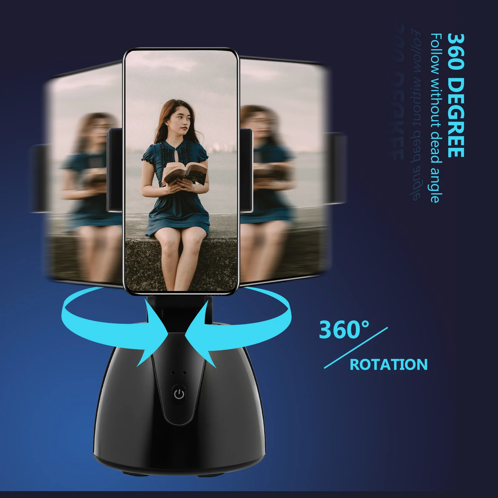 

Face Rack 360 Degree Rotatable Rechargeable Gimbal Holder Follow Stand for Outdoor Sports Video