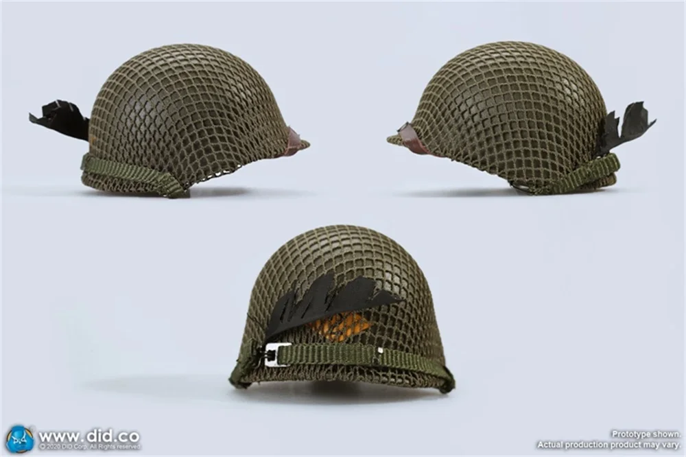 Offre spéciale 1/6 1/6 DID A80144 série WWII armée américaine Ranger Sniper casque militaire plume tâche urgente modèle pour la scène corporelle