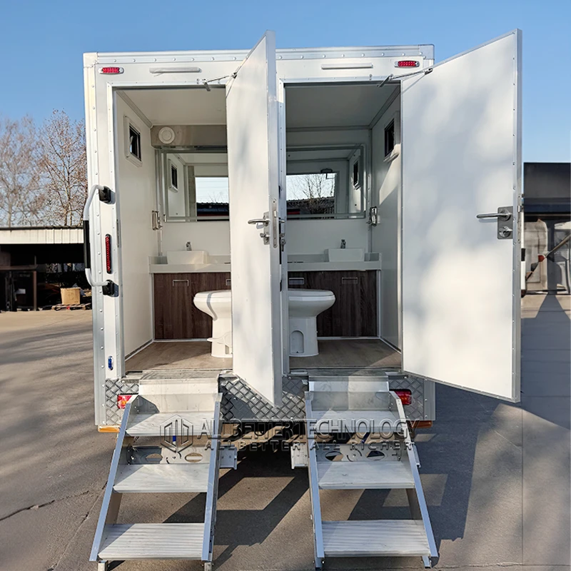 WC móvil Original de alta calidad, baño de ducha portátil para alquiler de Camping, inodoros portátiles