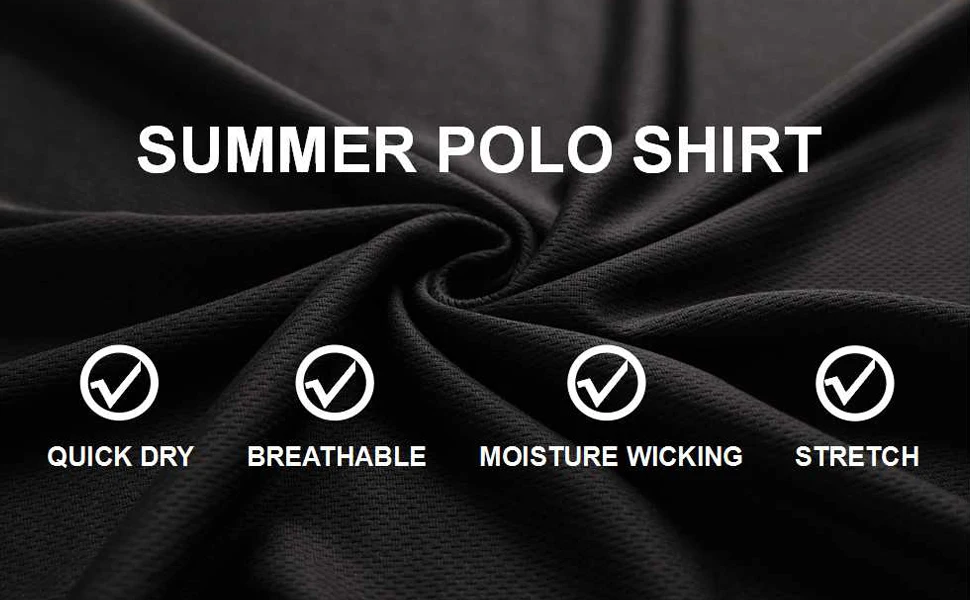 True Classic Novelty Polo Shirts for Men – Mens Polo Shirts Short Sleeve Quick Dry Fit Golf Athletic Shirt for Men
