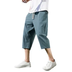 Trend Mannen Shorts Zomer Effen Kleur Sport Casual Mode Outdoor Dagelijks Strand Cropped Broek