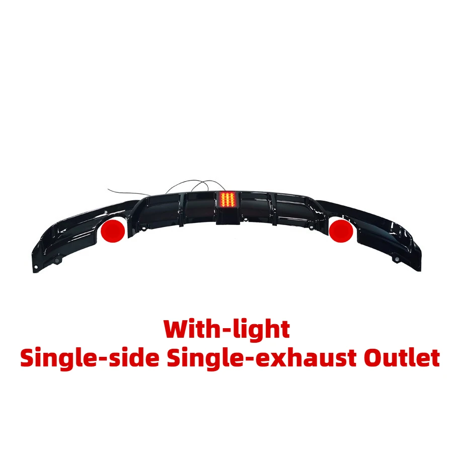Achter Lip Diffuser Voor BMW 3 Serie F30 MT MP 2013-2019 Auto Achterbumper Spoiler Diffuser Lip met/zonder Remlicht Body Kits - afbeelding 1