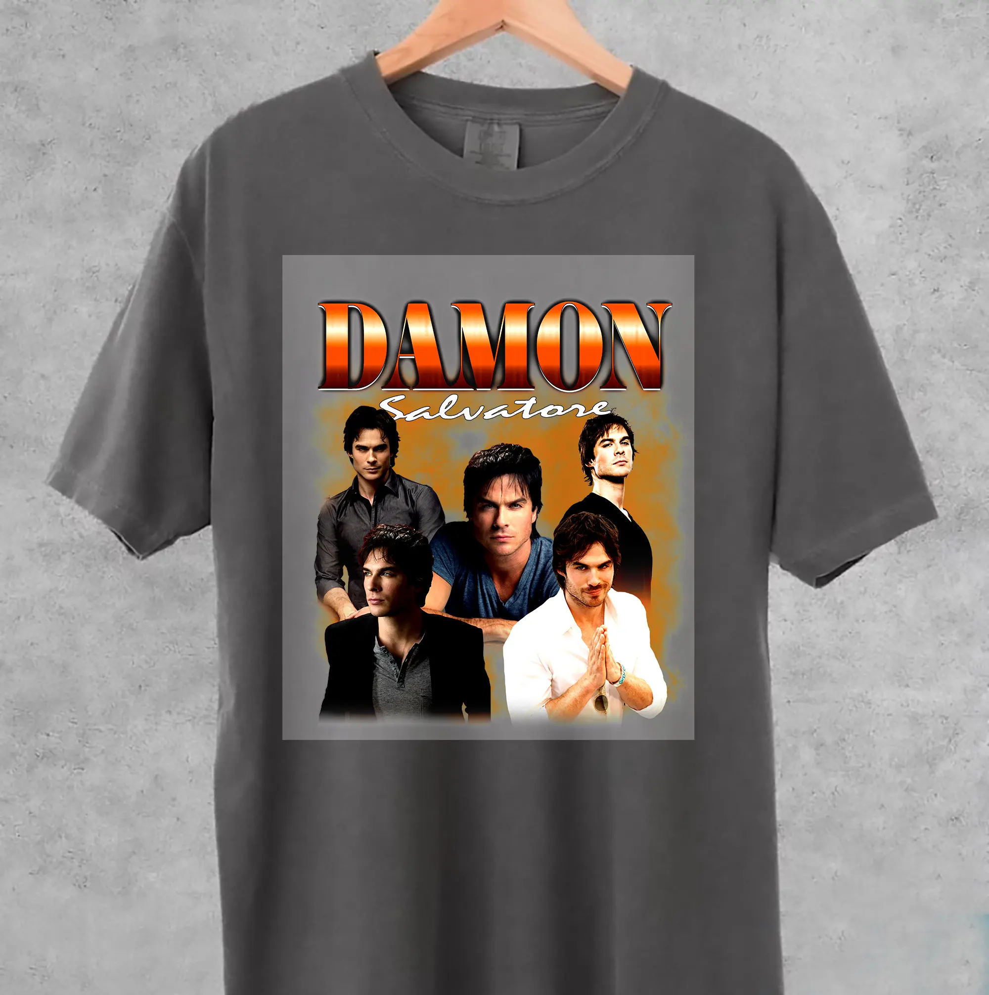 Comfort Colors® Retro Damon Salvatore Vintage T-Shirt, Gift For Women and Man Unisex T-Shirt