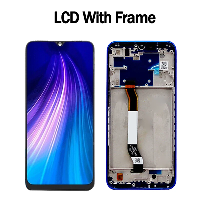 6.3\'\' Tested note 8 LCD for Xiaomi Redmi Note 8 Note8 LCD M1908C3JH JG JI Display Touch Screen Digitizer Assembly Replacement