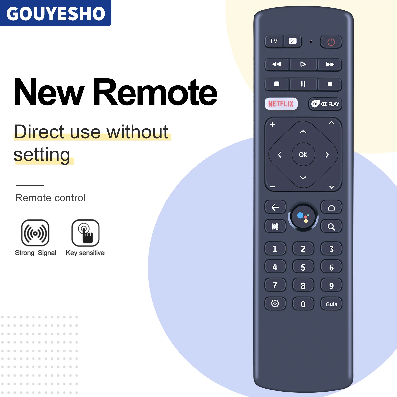 

New Voice Remote Control For Elsys ERTI01 ERTI02 Android TV Box