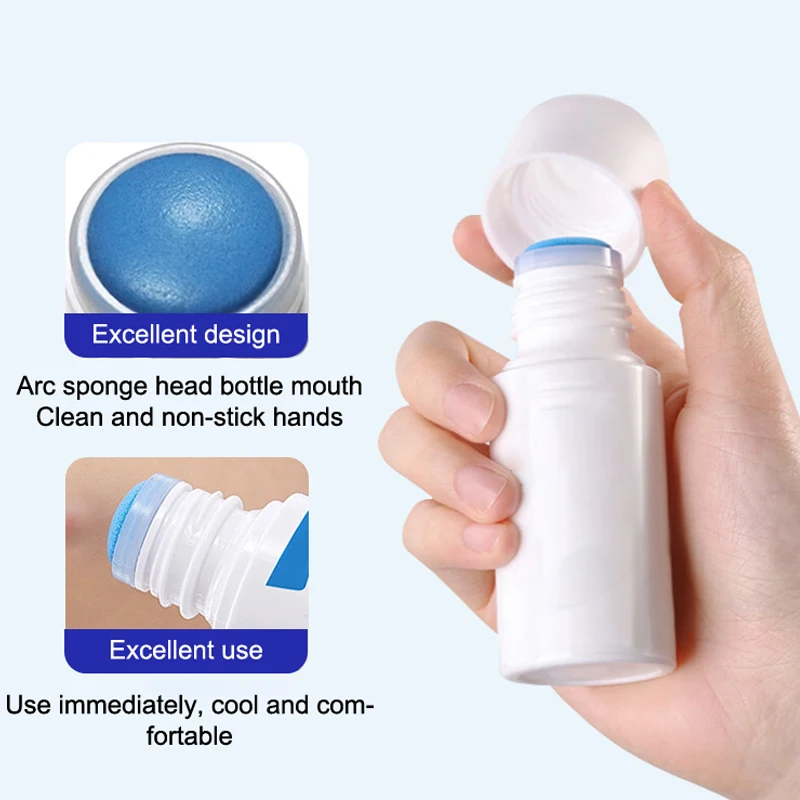 

30ML Empty Smudge Bottle Liquid Applicator Storage Bottle Sponge Head Soreness Medicine Liquid Bottle Daub Filling Liniment