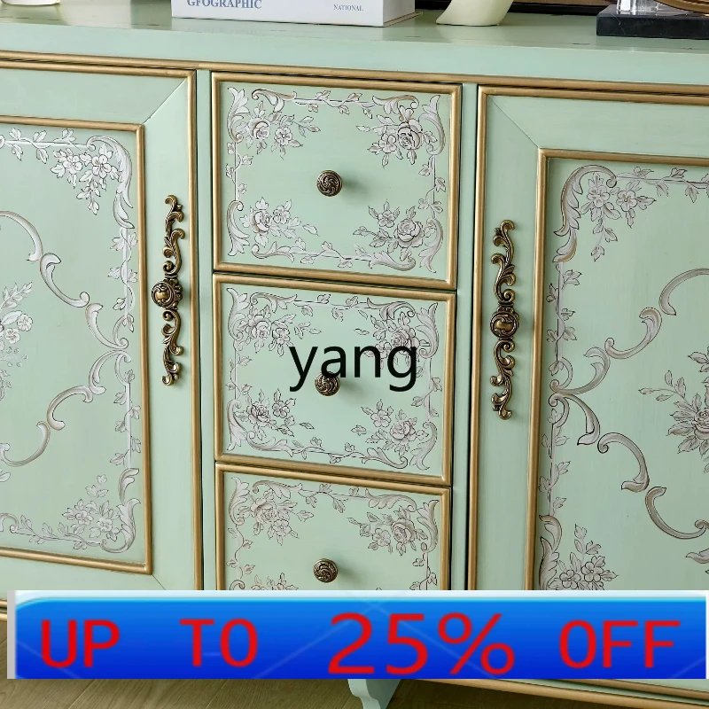 

CX painted dining side cabinet, chest cabinet, European-style entrance entrance table, shoe cabinet, ancient style