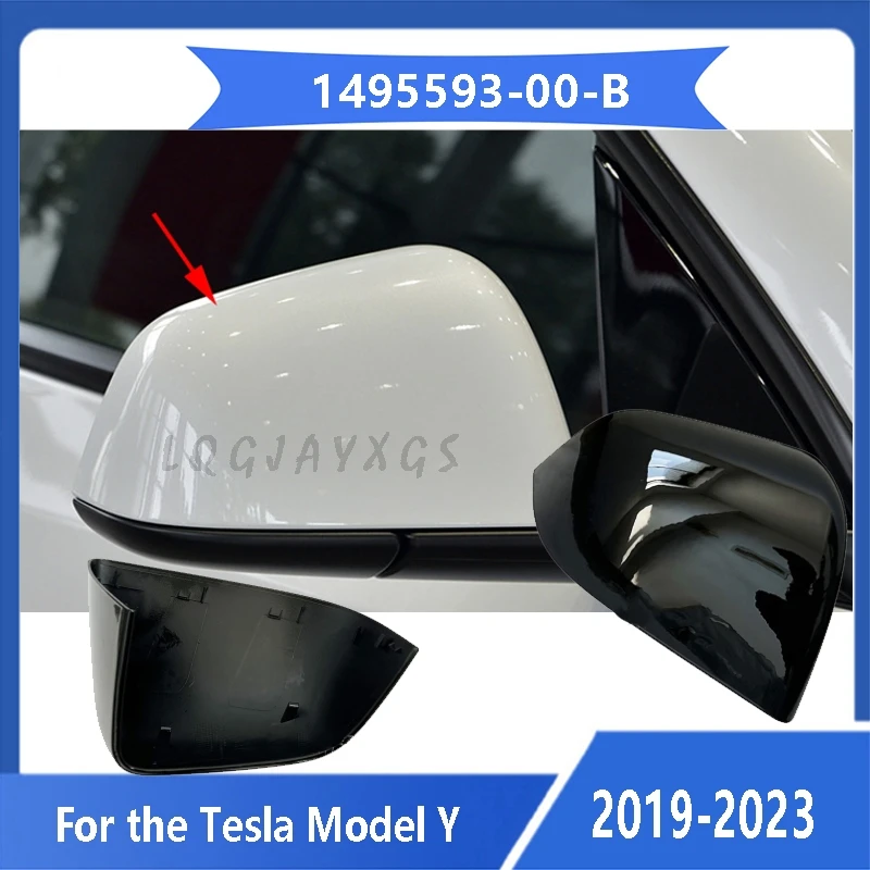 LQ For Tesla Model Y mirror rearview mirror housing 2019 2020 2021 - 2023 mirror upper shell rear cover 1495593-00-B auto parts