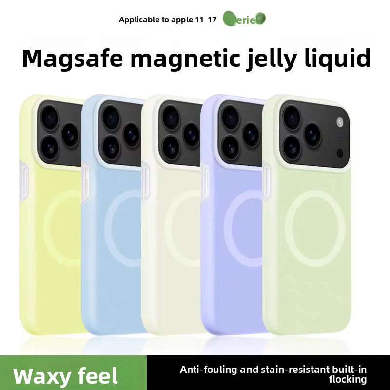 

Жидкий силиконовый чехол для iPhone 17 Pro Max iphone 17 17Pro Air Magnetic Full Cover Soft