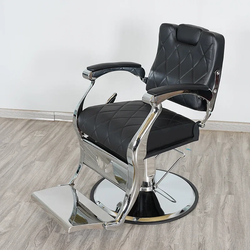 

Hairdressing Seat Barber Chair Stainless Steel Headdress Aesthetic Chaise De Maquillage Silla Giratoria Beauty Salon Furniture