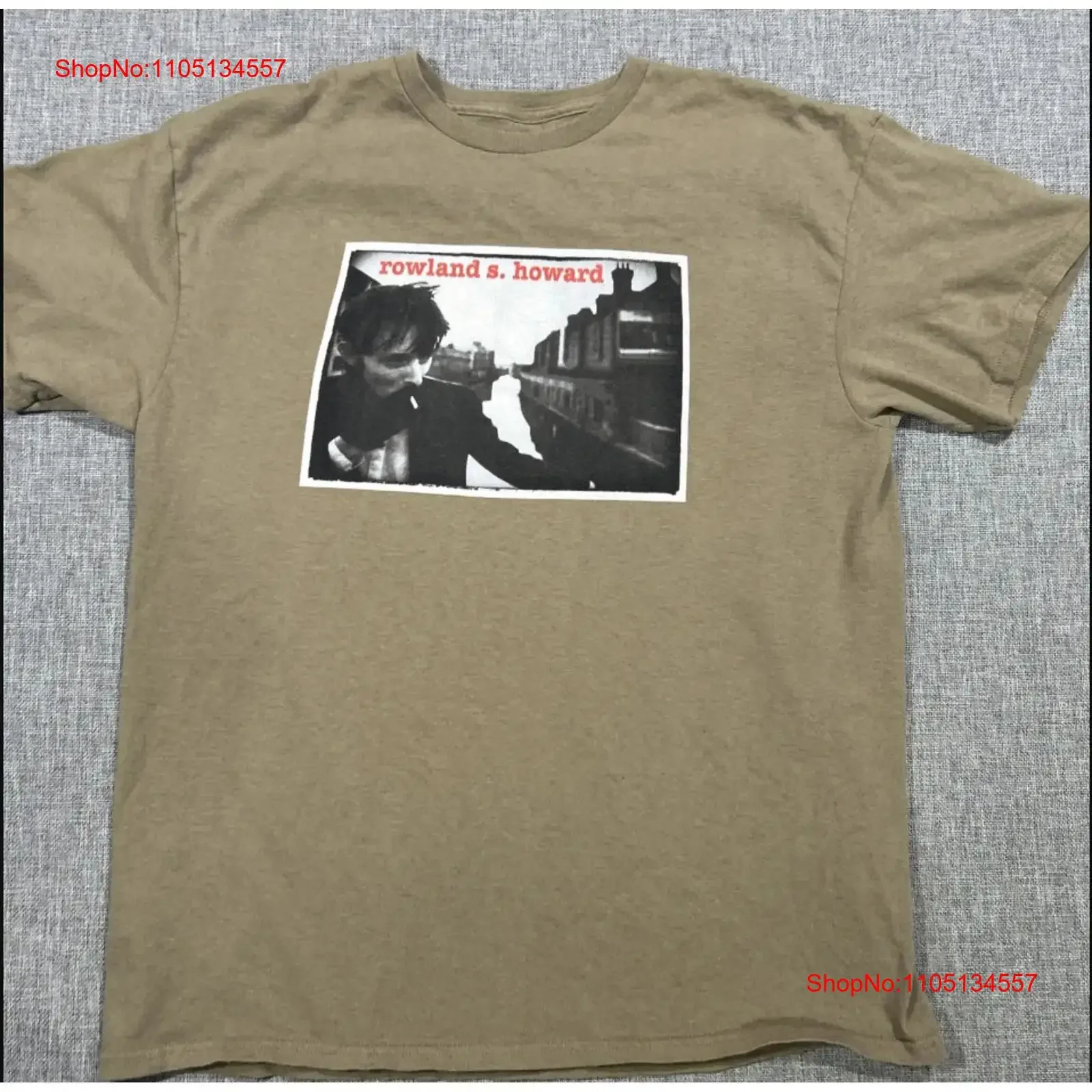 Rowland S Howard T shirt size 5XL vintage Washed Breathable Casual designer clothes fashion Slightly streetwear Unisex homme