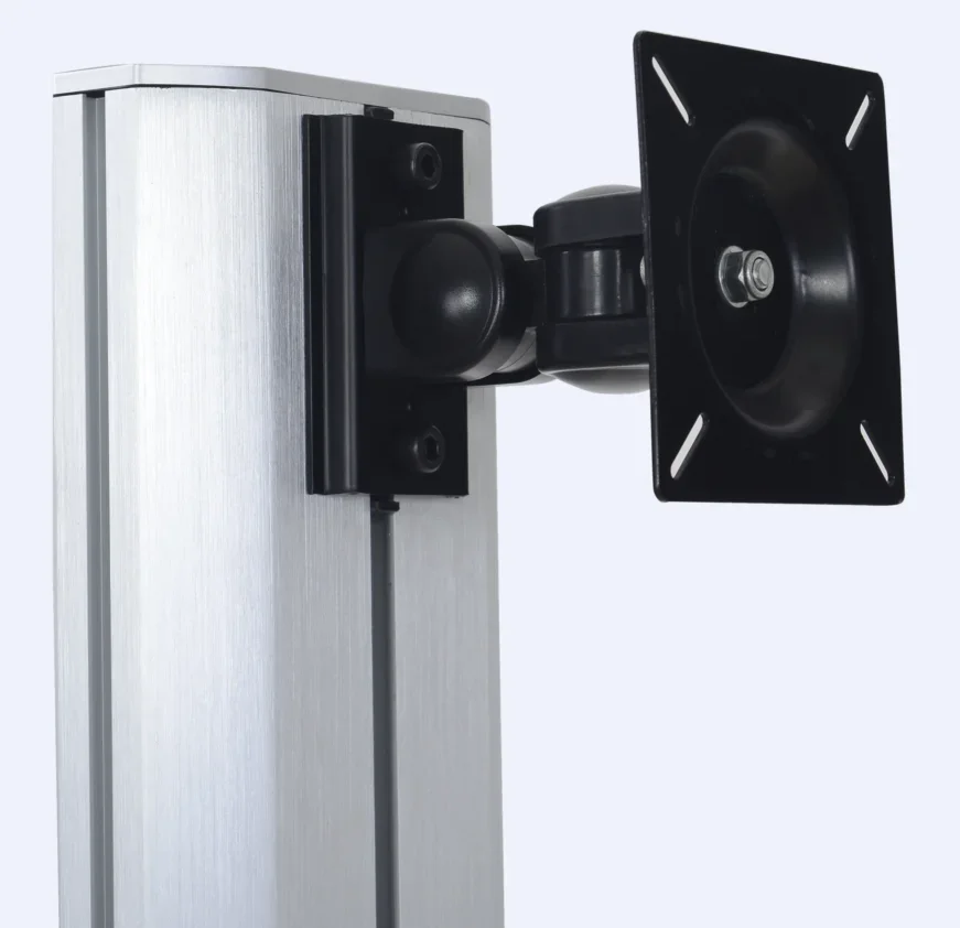 Bureau d'ordinateur mobile assis et debout