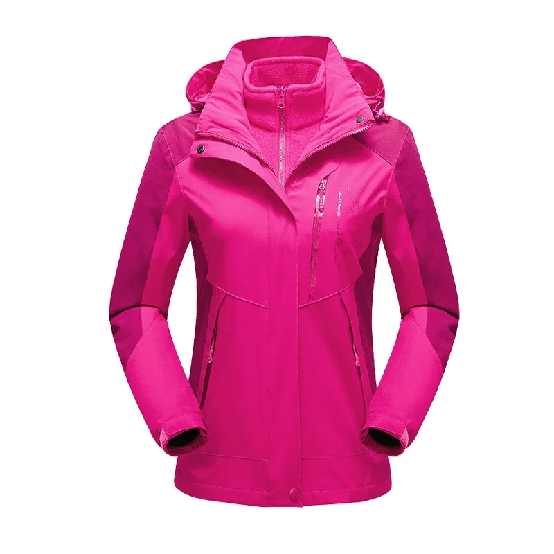 Chaqueta de esquí impermeable a prueba de viento para mujer, abrigo cálido para deportes de montaña y nieve, invierno, nuevo