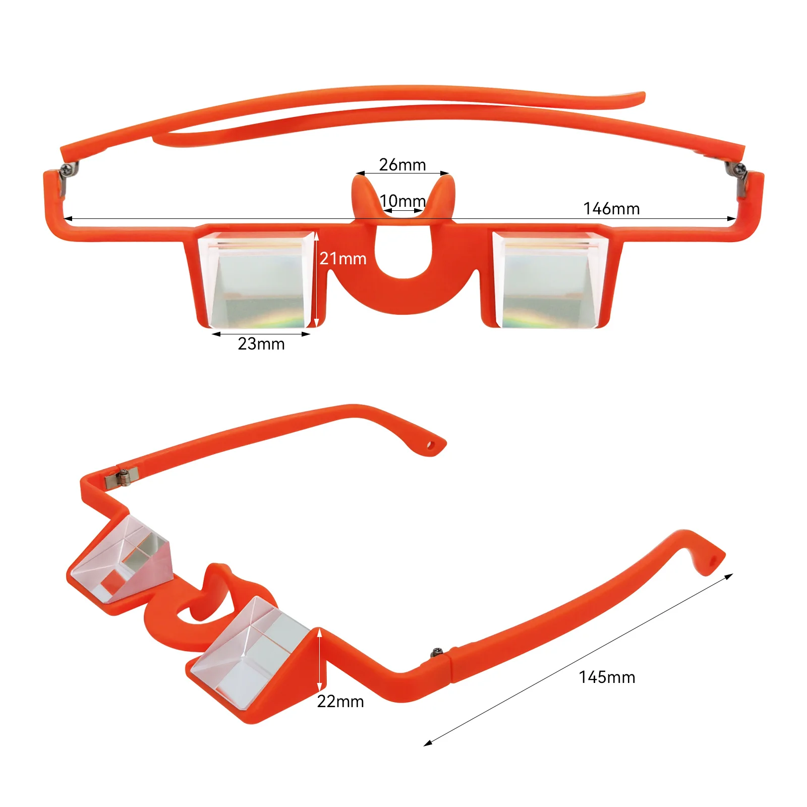 Gafas de seguridad ligeras con prisma K9 transparente de altura para escalada y escalada en roca, interior y exterior