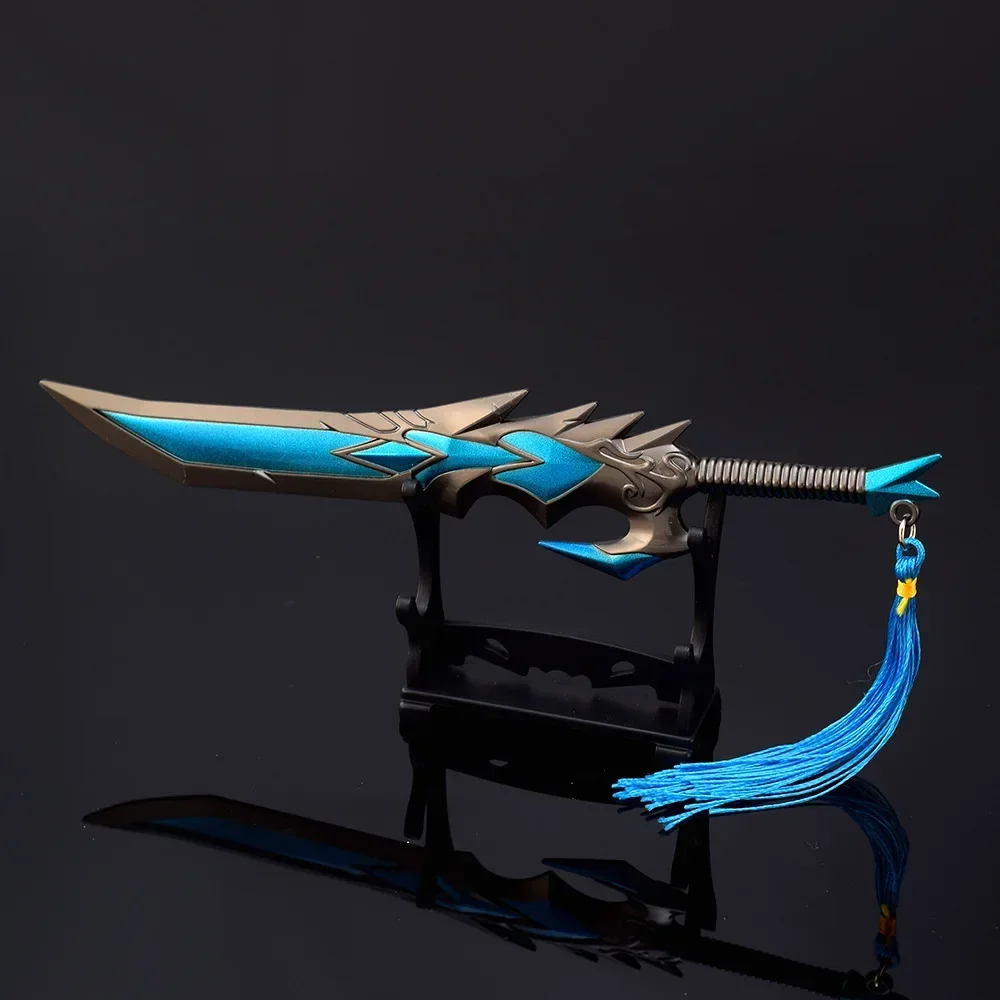 21cm Warcraft Game Weapon Unbreakable Will Lich King Metal Game Peripheral Blade Samurai Sword Collection Desktop Display Toys