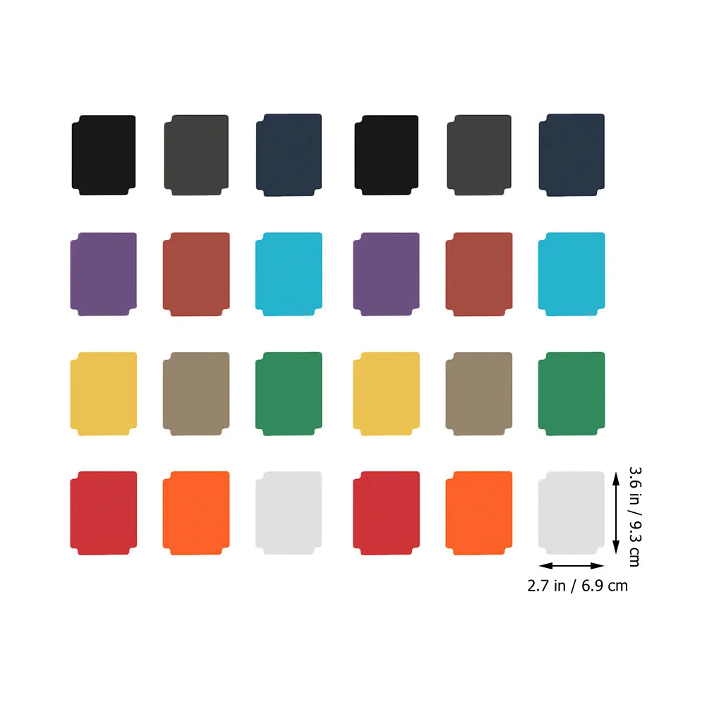 

24 шт. разделители для карточек, многоцветный матовый пластик, прочный разделитель коллекционных карточек для спортивных игр, органайзер для индексных карточек