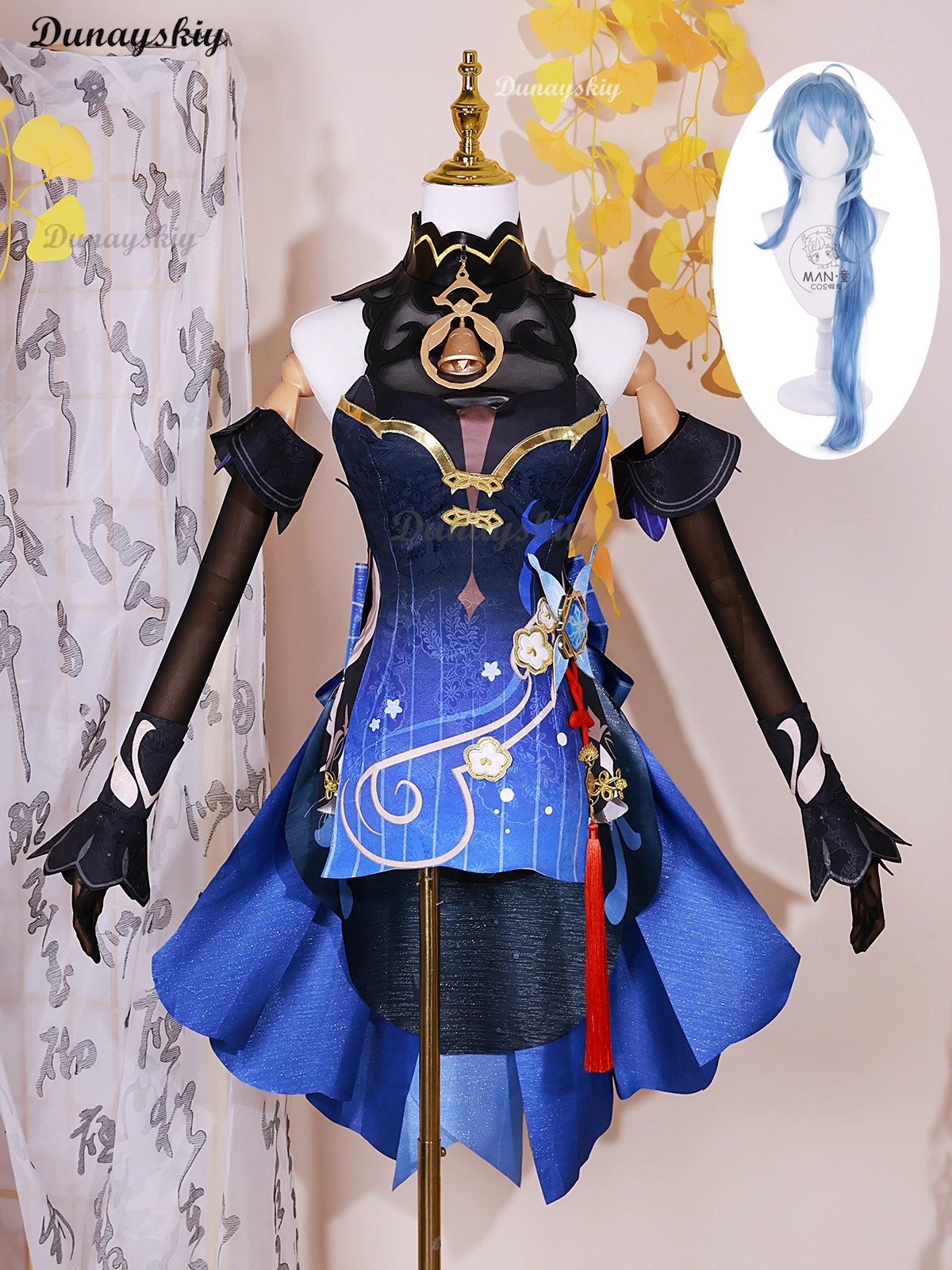 Genshin Impact Ganyu Lantern Rite Cosplay Costume Game Suit Dress Uniform Initial Five Stars Gan Yu Halloween Costume