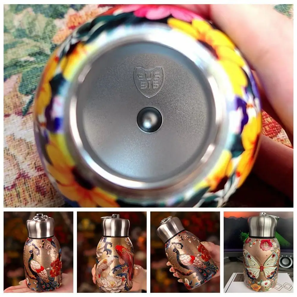 New 316 Stainless Steel Insulated Cup 300ml Leak Proof Coffee Mug Durable Portable Hot Cold Water Bottle Outdoor Hiking
