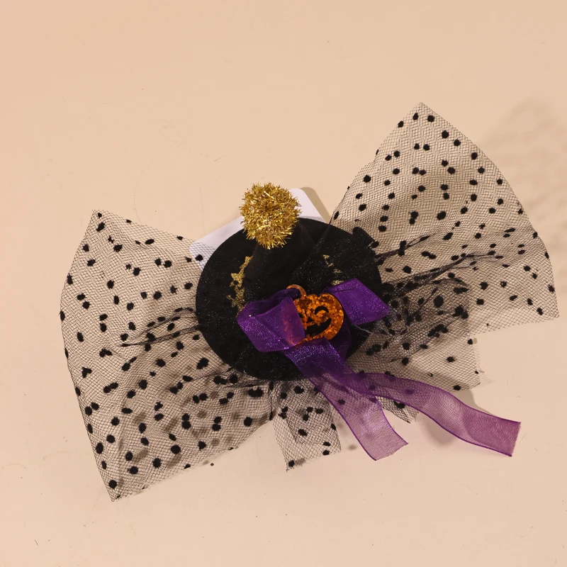 1PCS Halloween Pumpkin Hat Duckbill Clip Accessory Prop Costume Hair Accessory for Party And Masquerade
