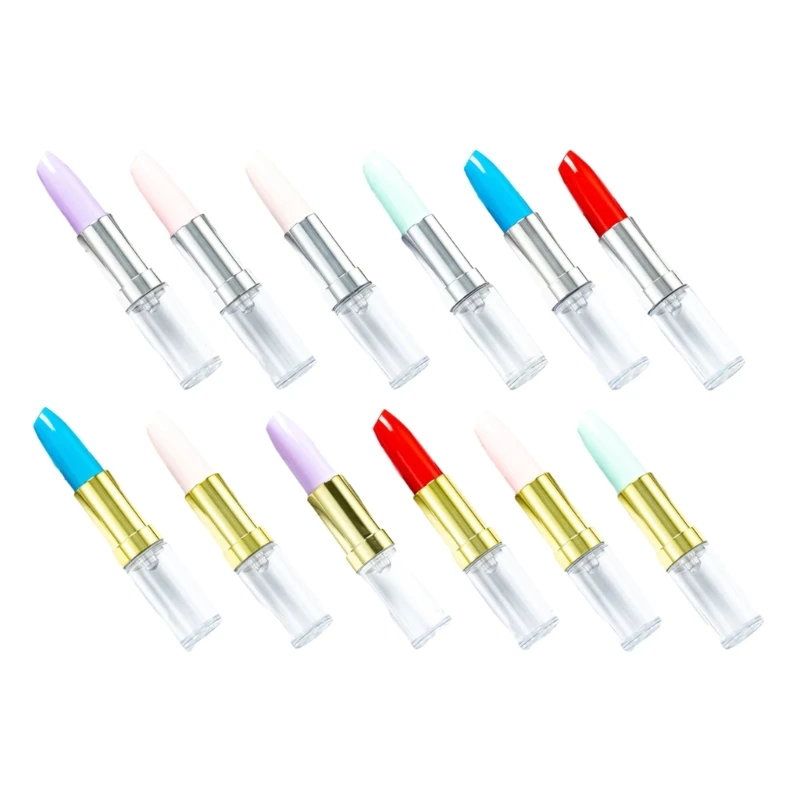 

6Pcs Lipstick Shaped Ballpoint Pen Novelty Lipstick Shaped Writing Pen for Women Girl, Novelty Ballpoint Pen for Office