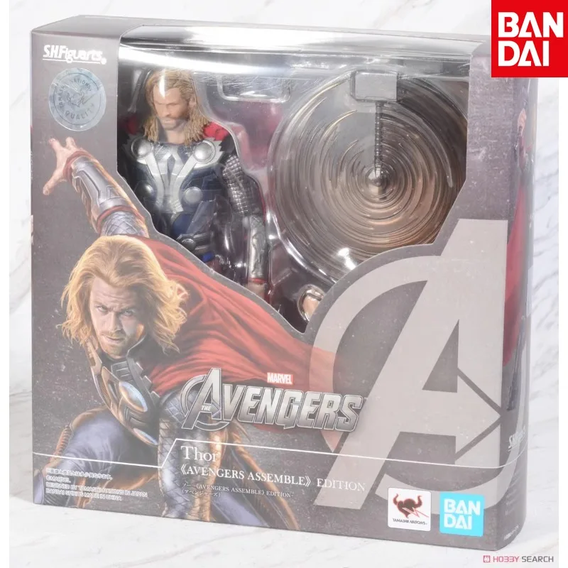 

Bandai Original Genuine SHF Avengers 1 Collection Version of Thor Joints Movable Figures Ornaments Collection Holiday Gifts