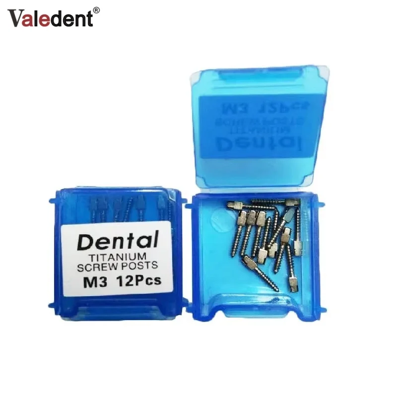 2box 12pcs/box Dental Titanium Plated Screw Post S1 S2 S3 L1 L2 Dental Screw Posts M1 M2 M3 Dentist Supplies Dental Materials