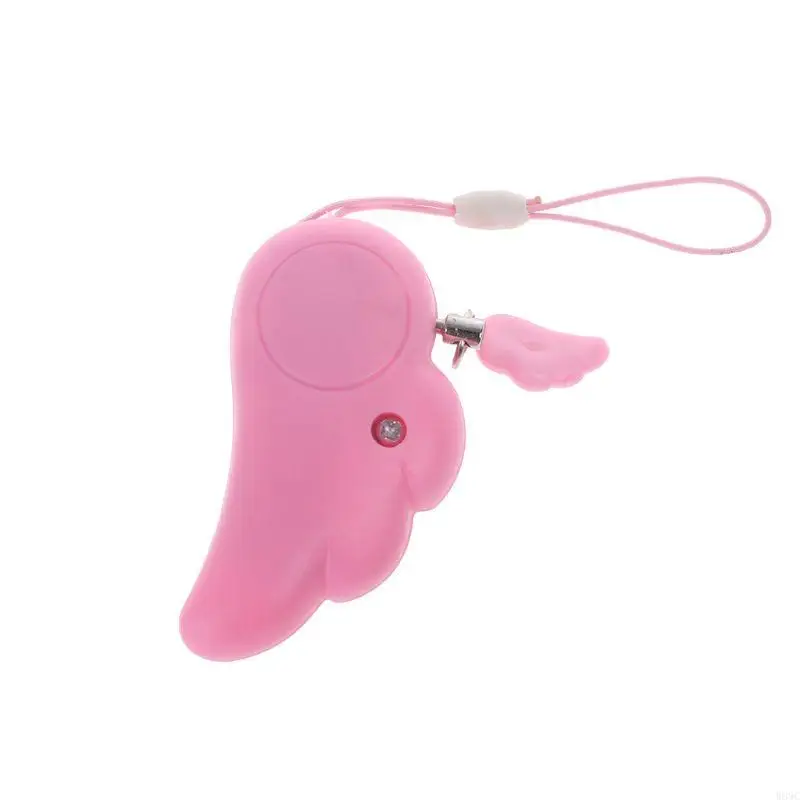 W89C 개인 보안 경보 키 체인 90dB 끈이있는 전자 자기 방어 경보
