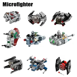 New Mini Star Ship Interconnecting Blocks Toys - Build Your Own Micro X-wing Fighter and Space Model Buidling Bricks for Kids